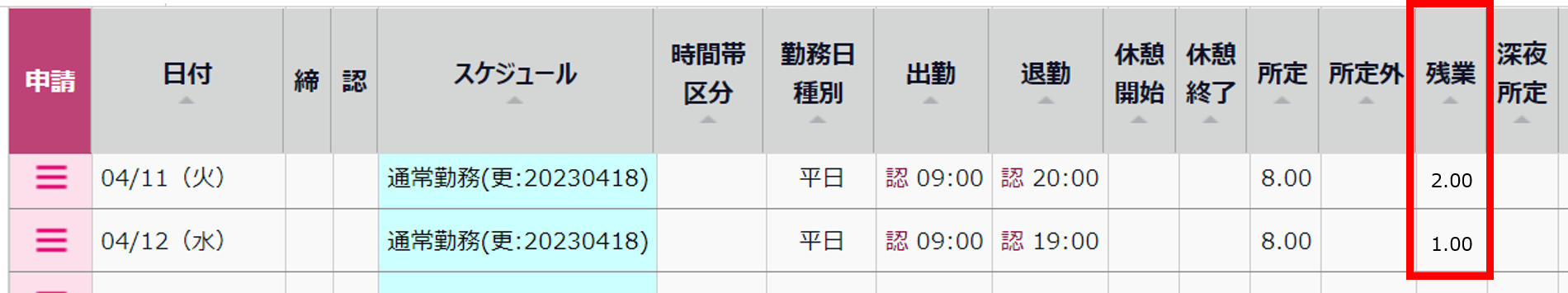 【勤怠】日8時間および週40時間超過の残業集計方法3