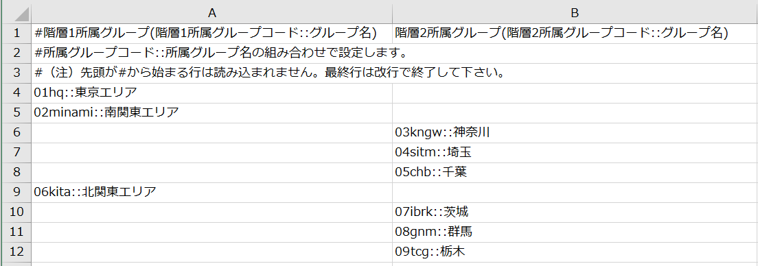 所属グループの一括登録4