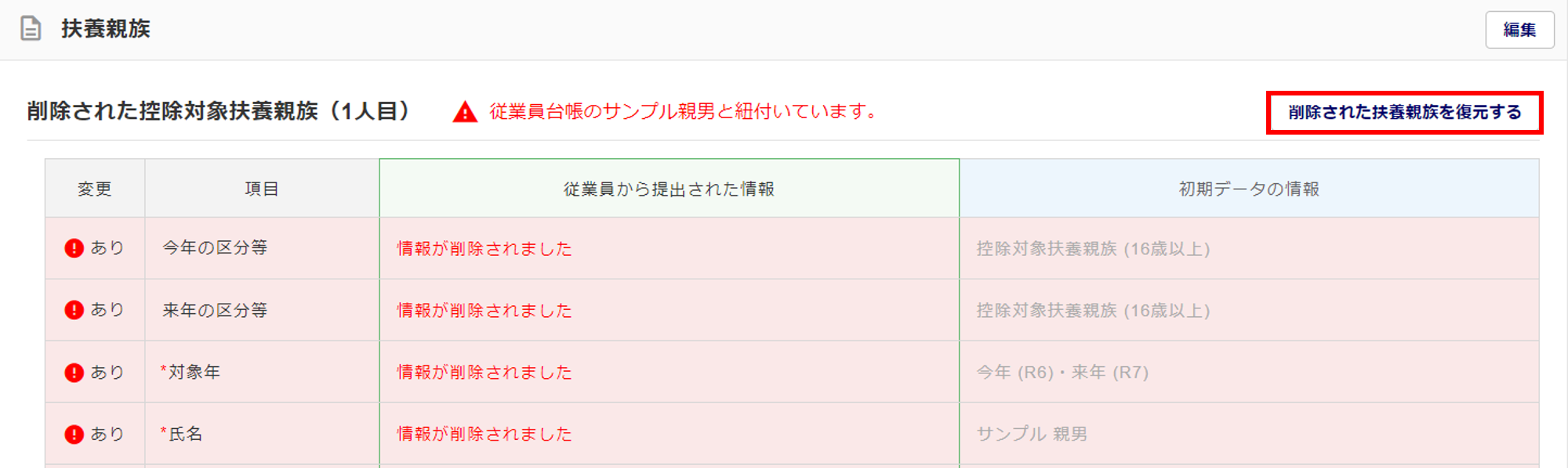 従業員ごとに申告内容を確認する2-10