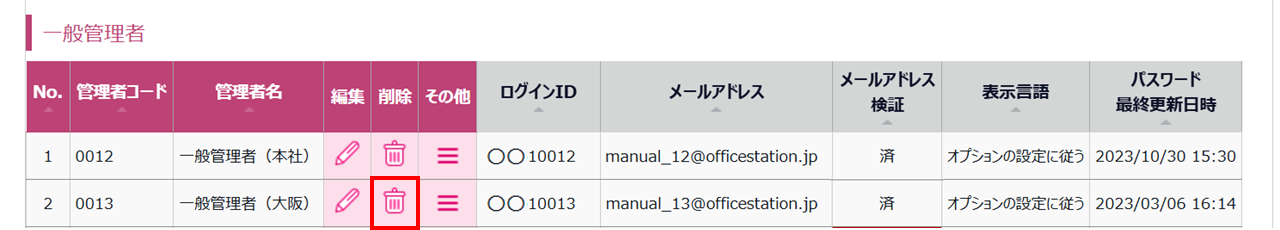 0512|【勤怠】使用していない管理者の削除方法5